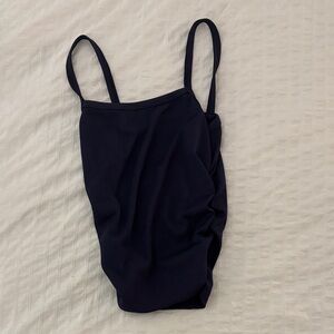 Ribbed, Sinched Waist Tank